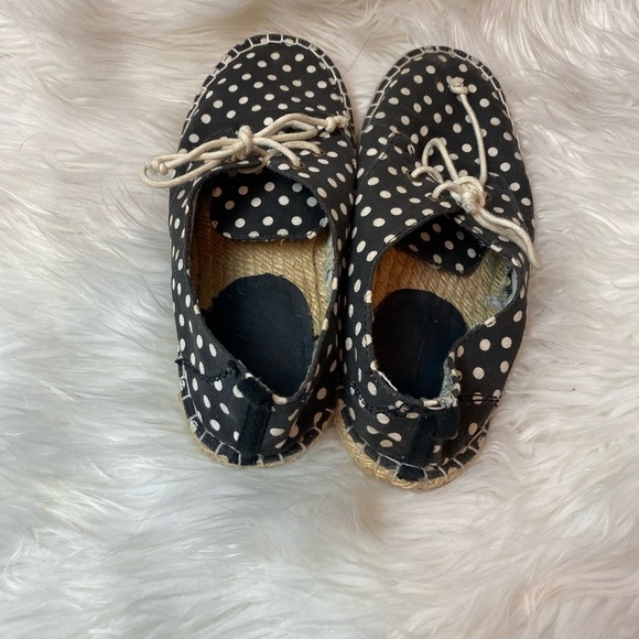 Polka Dot Espadrille Flats - Picture 3 of 4